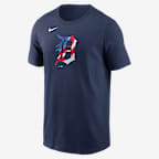 Nike Detroit Tigers ベースボールシャツ Detroit Tigers Arched Men's Nike MLB T-Shirt. Nike.com
